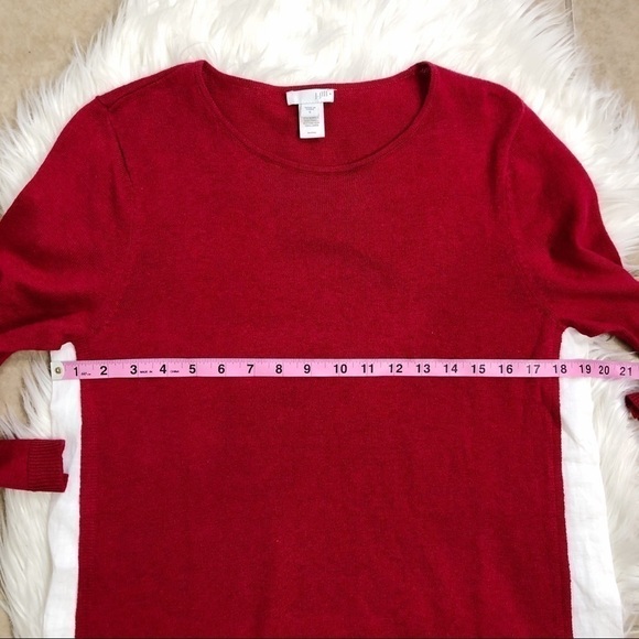 New J. Jill Linen Side Panel 3/4 Sleeve Sweater - Picture 6 of 8